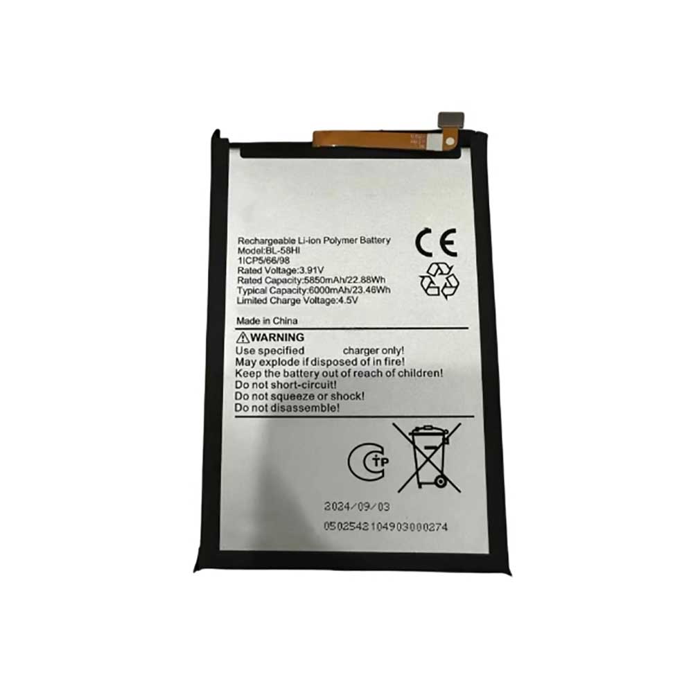 3.91V 6000mAh BL-58HI Smartphone Battery for Itel BL-58HI