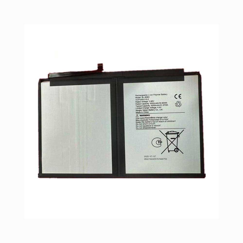 3.85V 8000mAh BL-80BX Smartphone Battery for Infinix BL-80BX