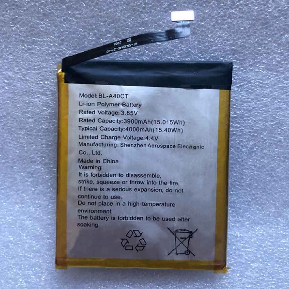 3.85V 3900mAh BL-A40CT Smartphone Battery for Koobee BL-A40CT