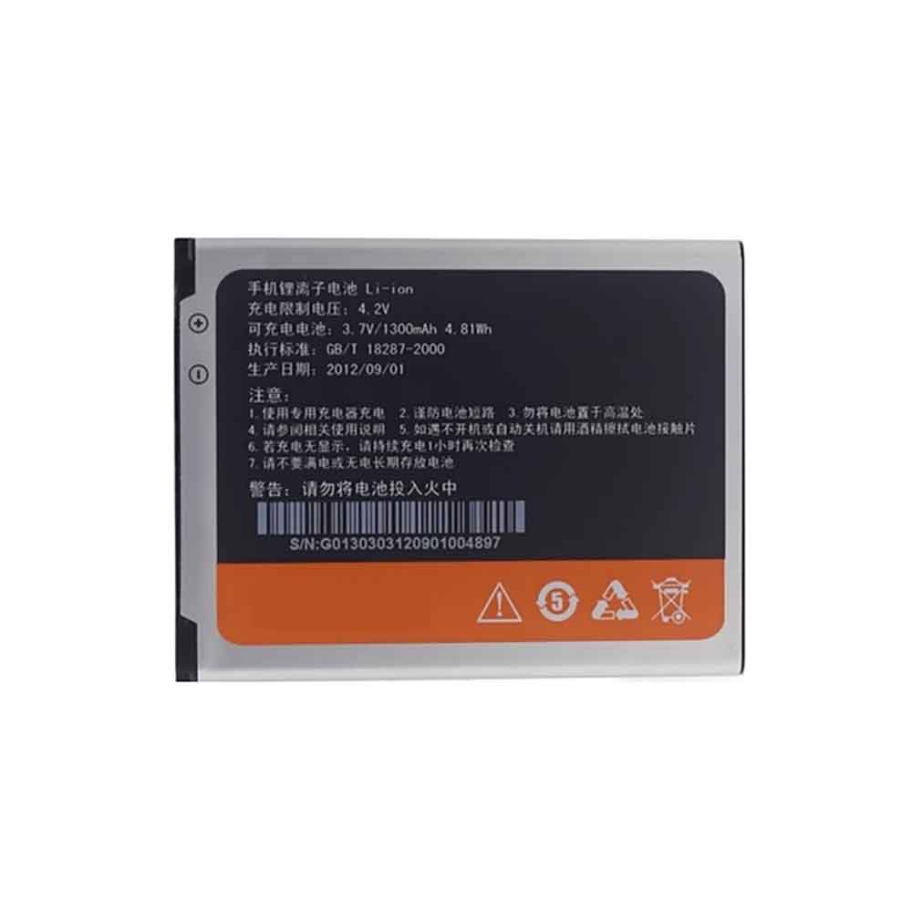 3.7V 1300mAh BL-G013 Smartphone Battery for Gionee GN106