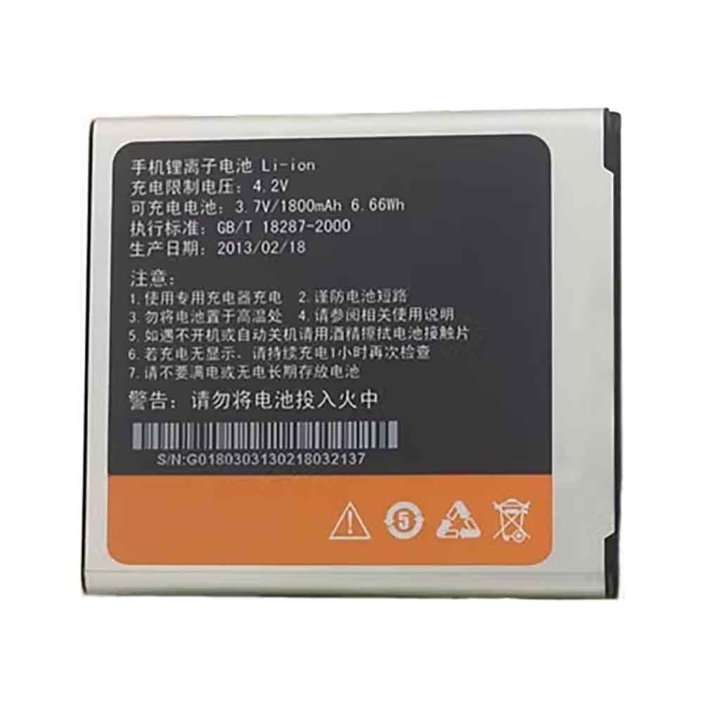 3.7V 1800mAh BL-G018 Smartphone Battery for Gionee GN206 GN700T C700 C800 GN700W