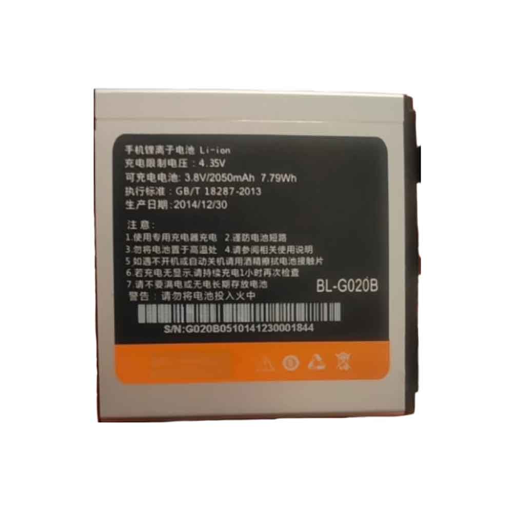3.8V 2050mAh BL-G020B Smartphone Battery for Gionee W900