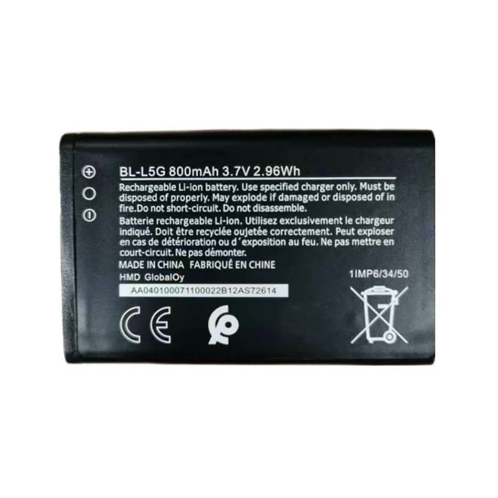 3.7V 800mAh BL-L5G Smartphone Battery for Nokia 105 4G (2021)