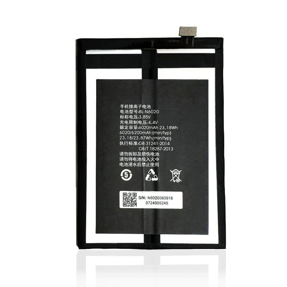 3.85V/4.4V 6020mAh/23.18WH Gionee M6PLUS M6 Plus Replacement Battery