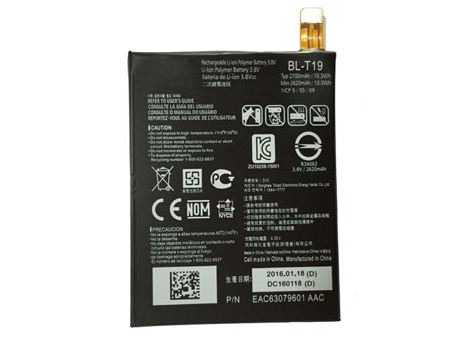 3.8V 10.3WH LG H791 H798 H790 Google Nexus 5X L-T19 BLT19 Replacement Battery