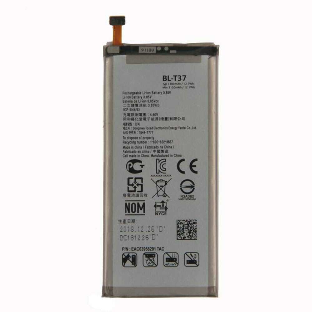 3.85V/4.40V 3150mAh/12.1WH BL-T37 Smartphone Battery for LG Q Stylo 4 Q710 Q710MS LM-Q710CS LM-Q710MS