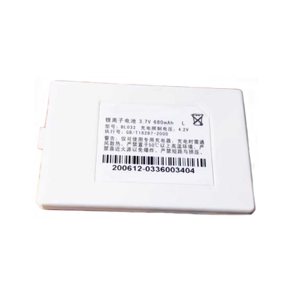 3.7V 680mAh BL033 Smartphone Battery for Lenovo E207
