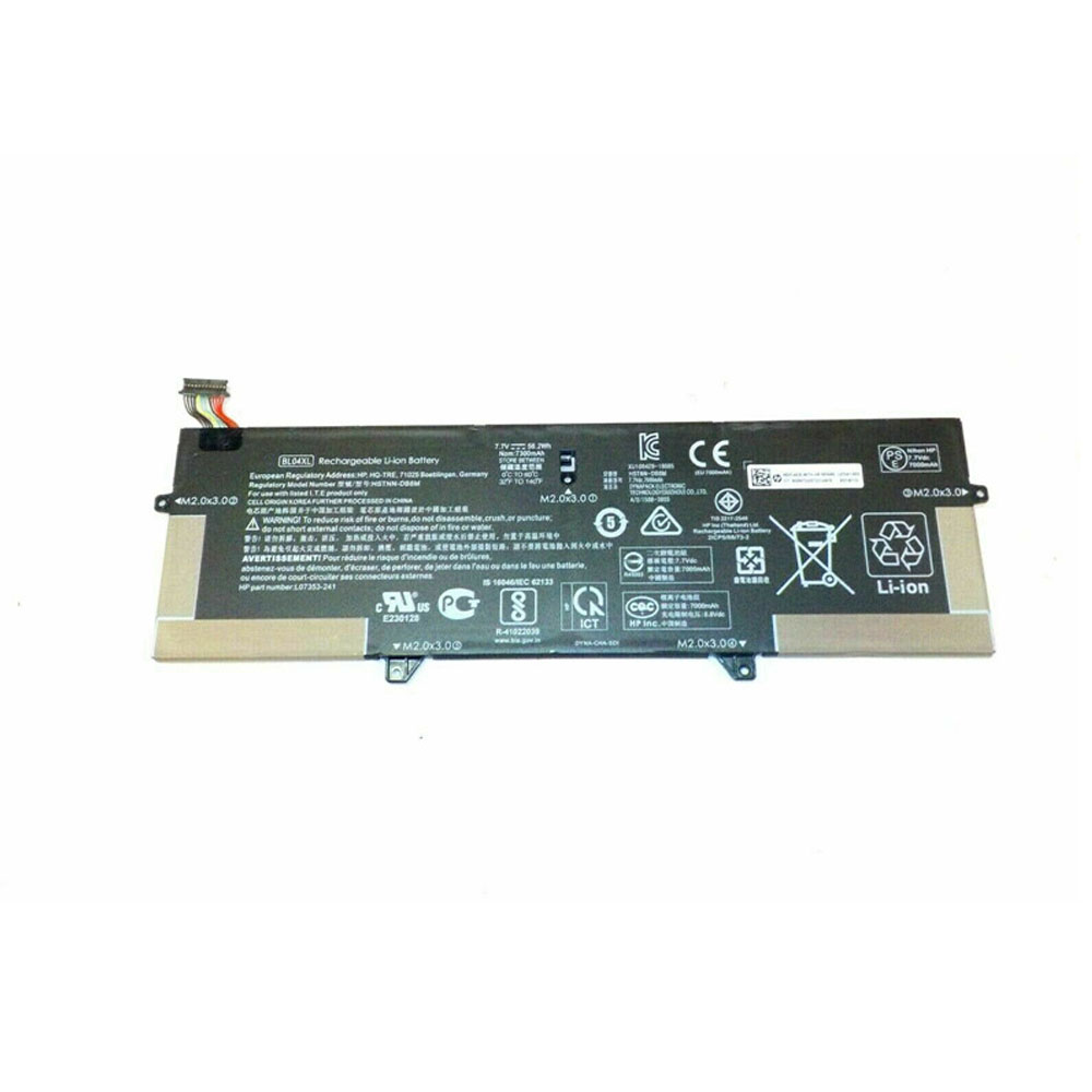 7.7V/8.8V 7000mAh/56.2Wh BL04XL Laptop Battery for HP Elitebook 1040 G5 G6