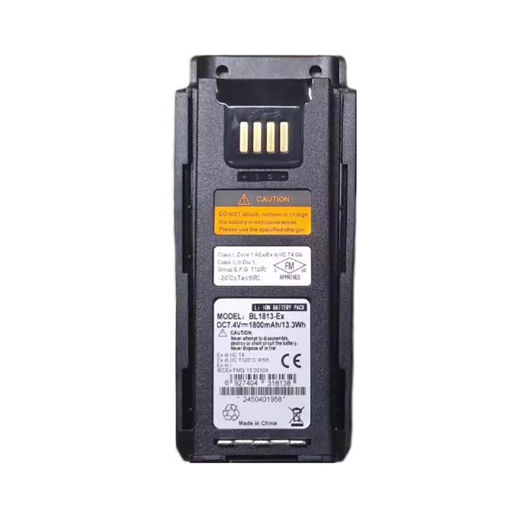 7.4V 1800mAh BL1813-Ex Radio Communication Battery for Hytera PT790Ex