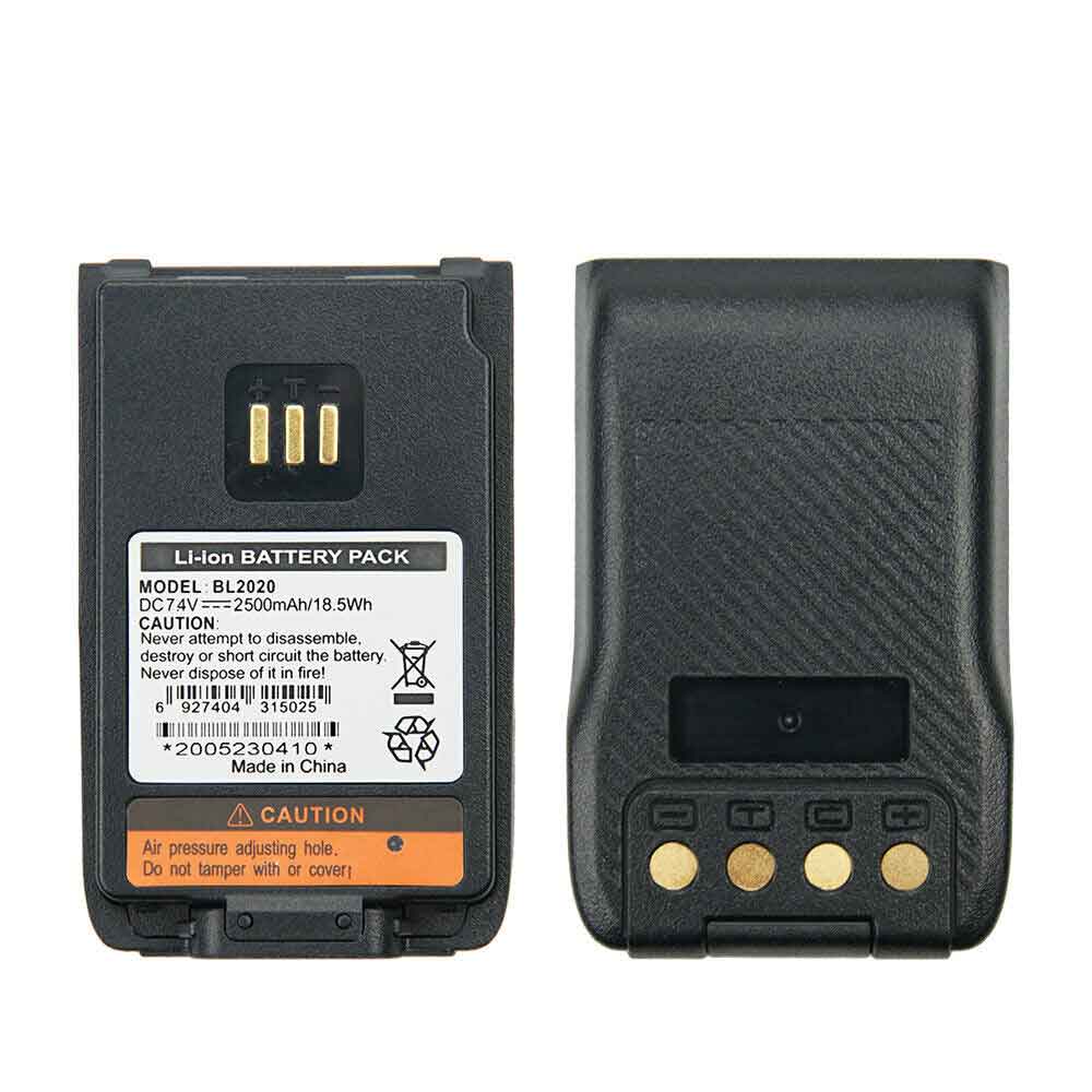7.4V 2500mAh BL2020 Radio Communication Battery for Hytera BL2020 BL1502 BL1504 BL2010