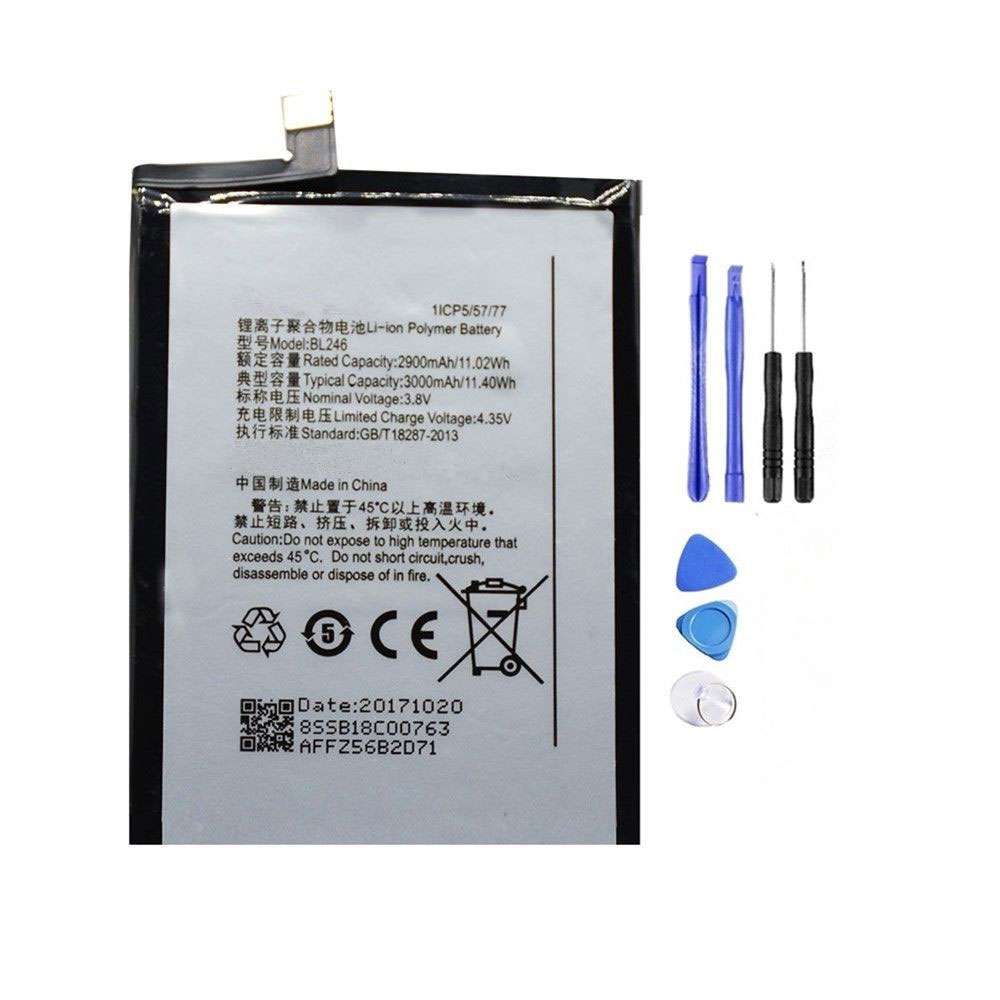 3.8V/4.35V 2900MAH/11.02Wh BL246 Smartphone Battery for Lenovo Vibe Max Z90 Z90-3 Z90-7