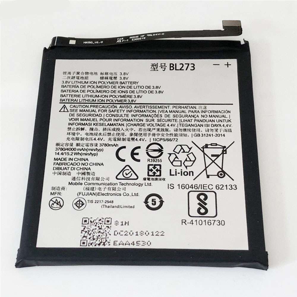 3.8V/4.4V 3780mAh/14.4WH Lenovo K6 Note/K53a48 Replacement Battery