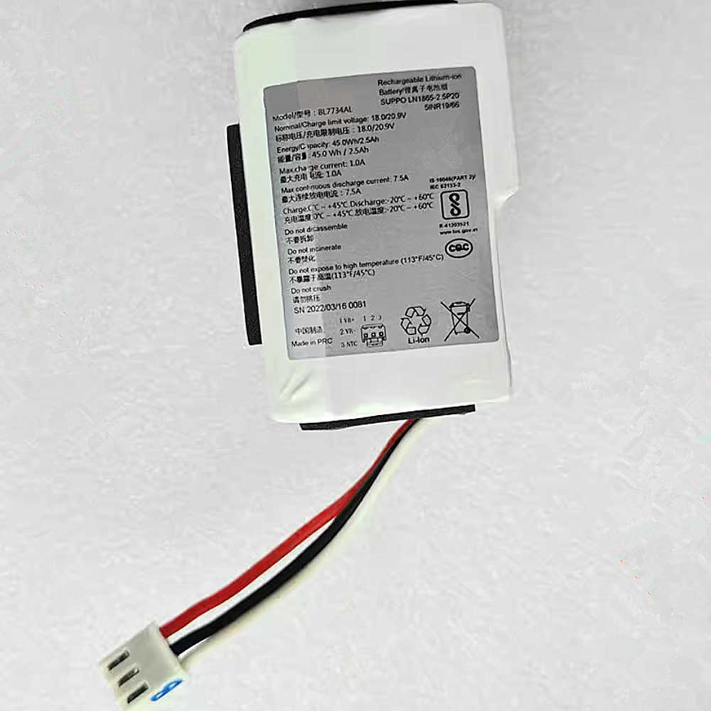 18V 2.5Ah BL7734AL Vacuum Cleaner Battery for Philips FC6729 6728 6727 6726 6725