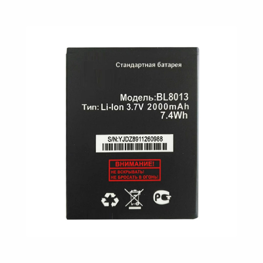 3.7V 2000mAh/7.4WH BL8013 Smartphone Battery for FLY FS506