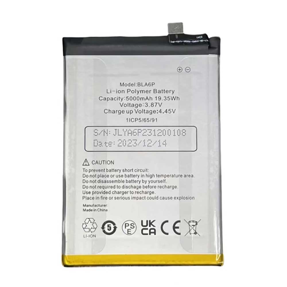 3.87V 5000mAh/19.35Wh BLA6P Smartphone Battery for Umidigi BLA6P