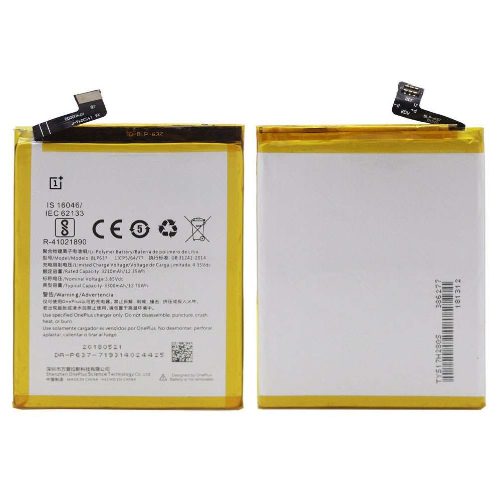 3.85V 3300mAh/12.70WH OnePlus 5 5T Replacement Battery