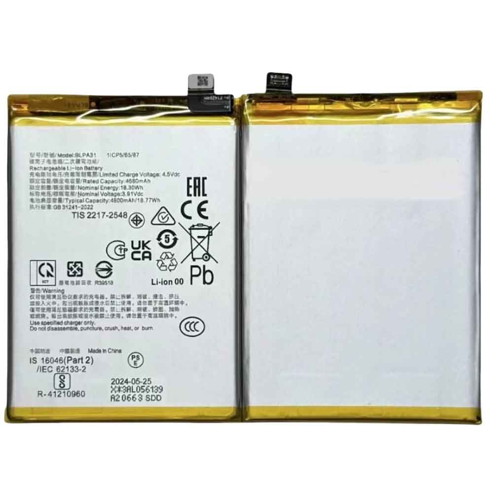 3.91V 4680mAh BLPA31 Smartphone Battery for OPPO Reno 11