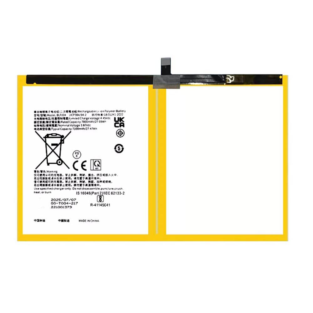 3.87V 7000mAh OPPO Pad air OPD2102 Replacement Battery