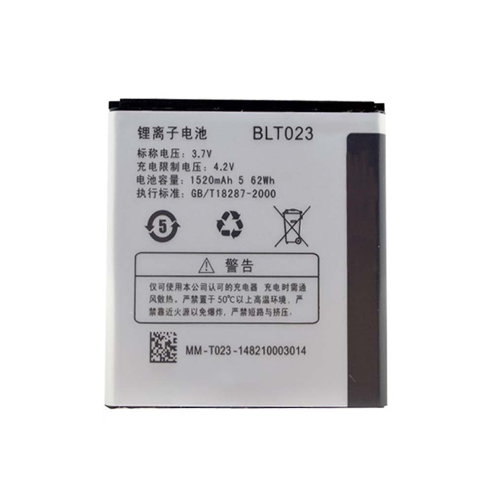 3.7V 1520mAh BLT023 Smartphone Battery for OPPO R811 R807 X905 A91