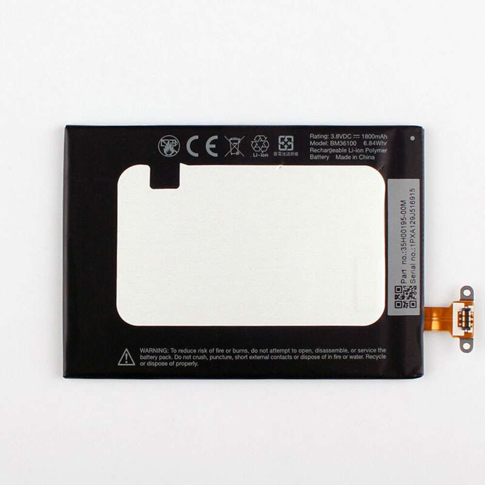 3.8V 1800mAh/6.84WH HTC Totem C2 35H00195-00M V8 One VX Replacement Battery