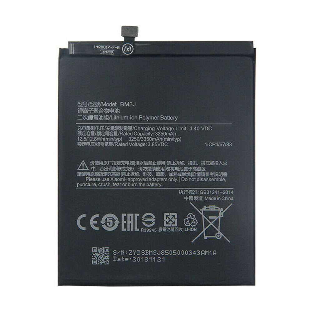 3.85V/4.4V 3250mAh/12.5WH Xiaomi 8 Lite MI8 Lite Replacement Battery