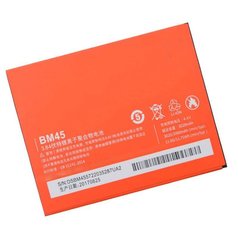 3.84V/4.4V 3020mAh XiaoMI RedMI HongMI Note 2 Replacement Battery