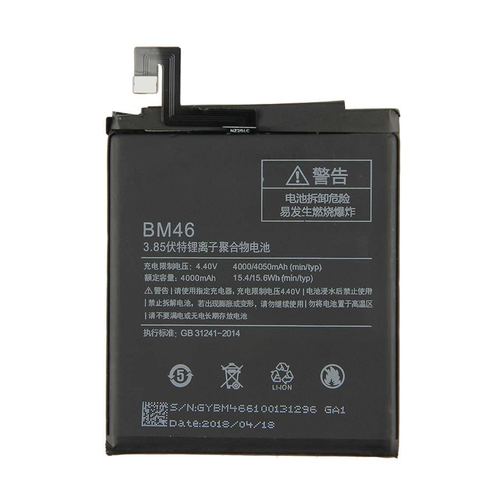 3.85V/4.4V 4000mAh/15.4WH BM46 Smartphone Battery for Xiaomi Redmi Note 3 Note3 Pro