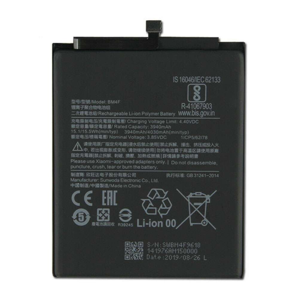 3.85V/4.4V 3940mAh/15.1WH Xiaomi CC9 CC9e CC9 e Authentic Replacement Battery