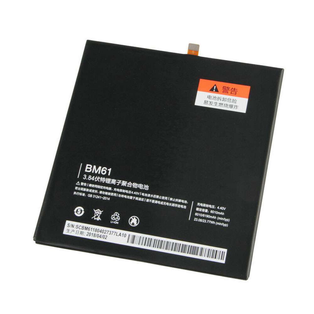 3.84V/4.4V 6010mAh BM61 Tablet Battery for Xiaomi Pad 2 Mipad 2 7.9 Inch + Tools