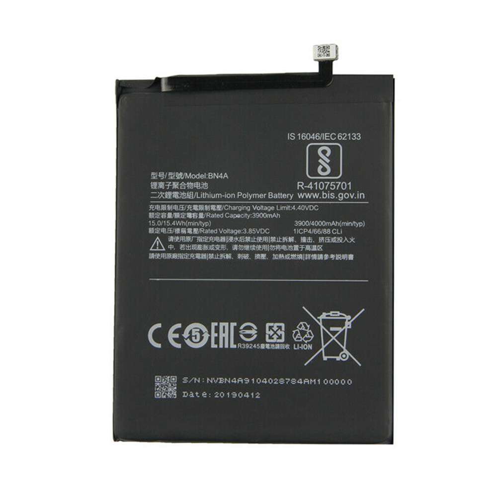 3.85V/4.4V 3900mAh/15.0WH Xiaomi Redmi Note7 Note 7 M1901F7C Replacement Battery
