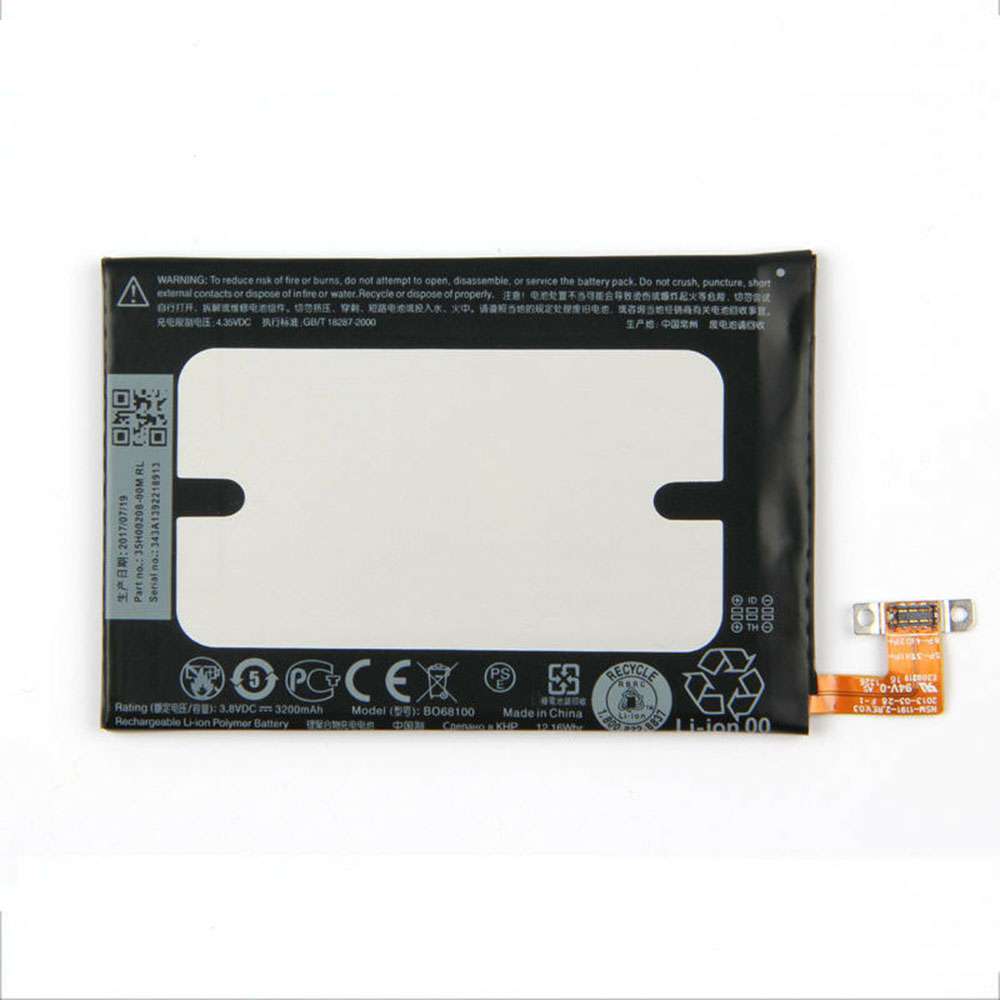 3.8V/4.35V 3200mAh/12.16WH HTC Butterfly S 919D 9088 901E 9060 Replacement Battery