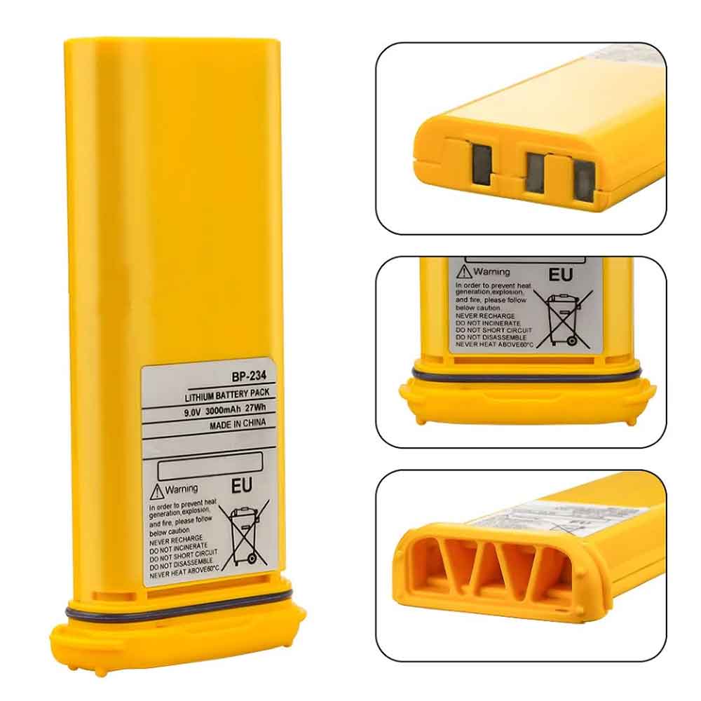 9V 3000mAh BP-234 Radio Communication Battery for ICOM IC-GM1600 IC-GM1600E IC-GM1600K