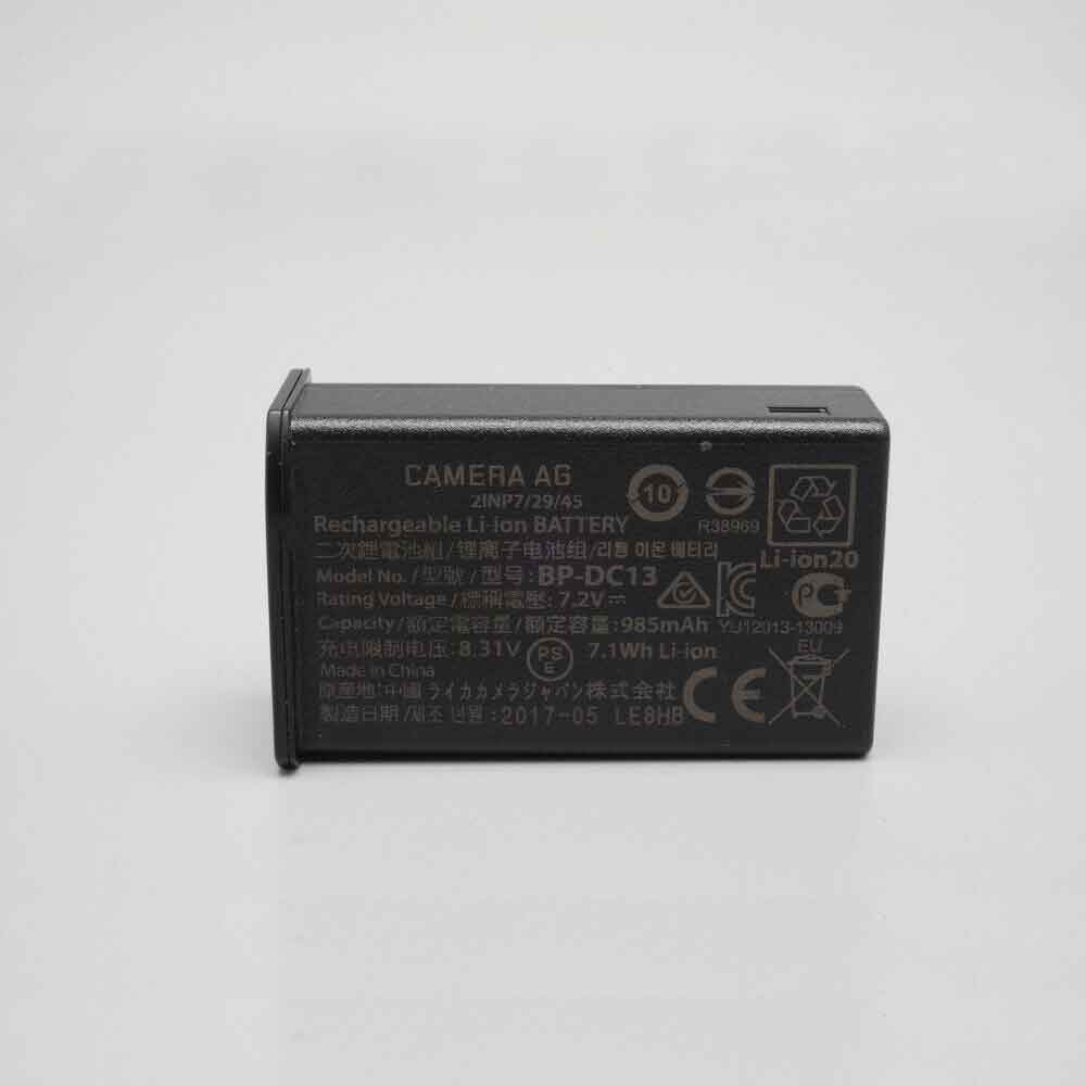 7.2V 8.31V 985mAh 7.1WH BP-DC13 Camera Battery for Leica TL & TL2 18773