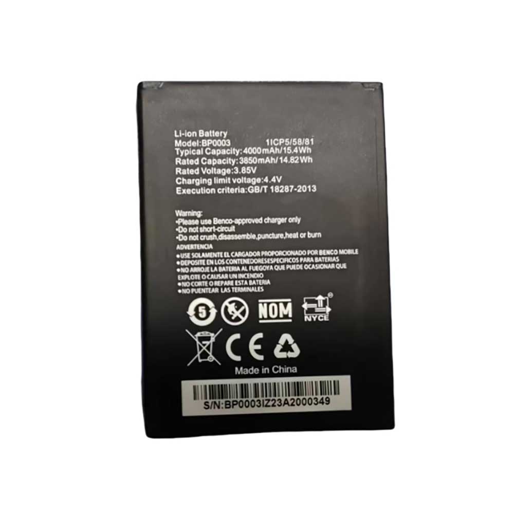 3.85V 4000mAh BP0003 Smartphone Battery for Benco PHONE