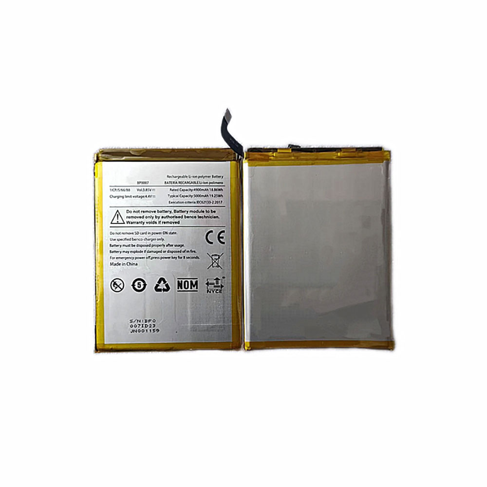 3.85V 4900mAh/18.87Wh BP0007 Smartphone Battery for Benco BP0007