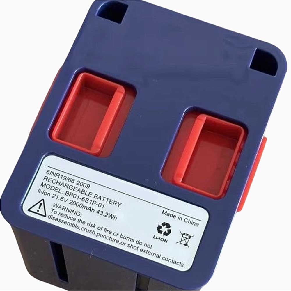 21.6V 2000mAh BP01-6S1P-01 Vacuum Cleaner Battery for Jashen D18
