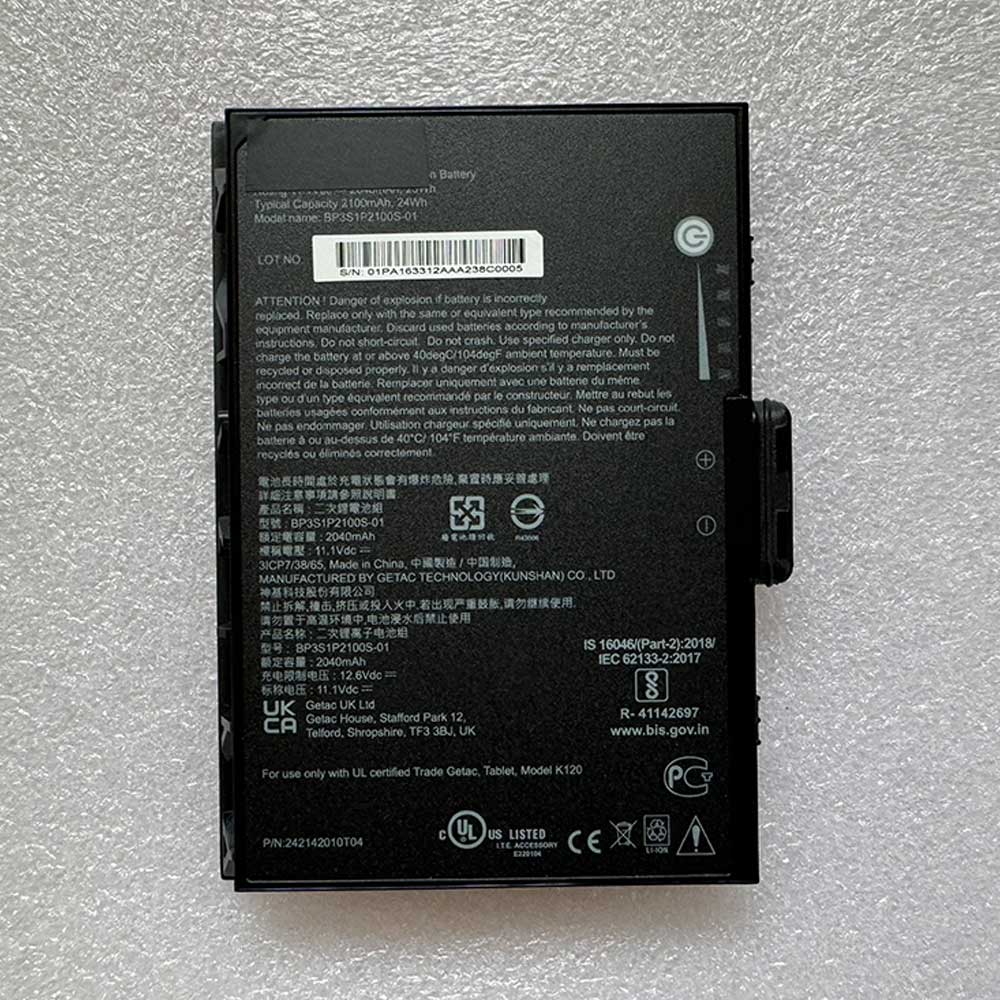 11.1V 2100mAh BP3S1P2100S-01 Laptop Battery for Getac K120 G2
