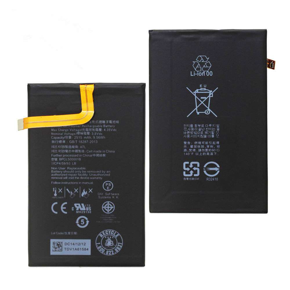3.8V/4.35V 2515mAh /9.56Wh BlackBerry Classic Q20 Replacement Battery