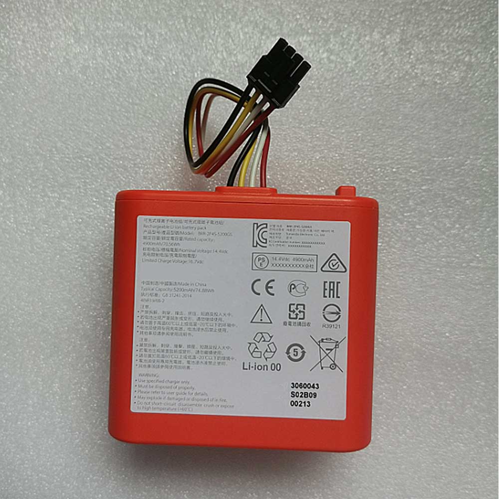14.4V 5200mAh BRR-2P4S-5200GS Vacuum Cleaner Battery for Mijia BRR-2P4S-5200GS