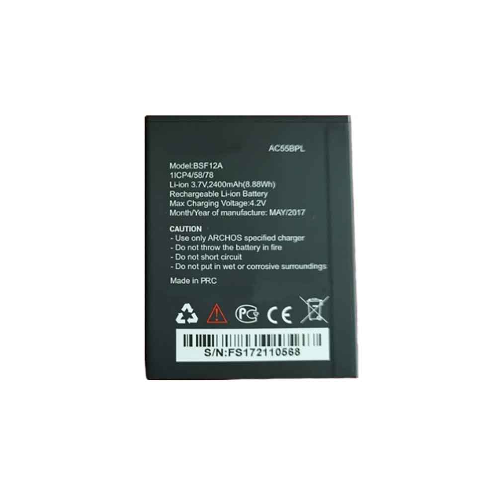 3.7V 2400mAh BSF12A Smartphone Battery for Archos 55b Platinum (AC55BPL)