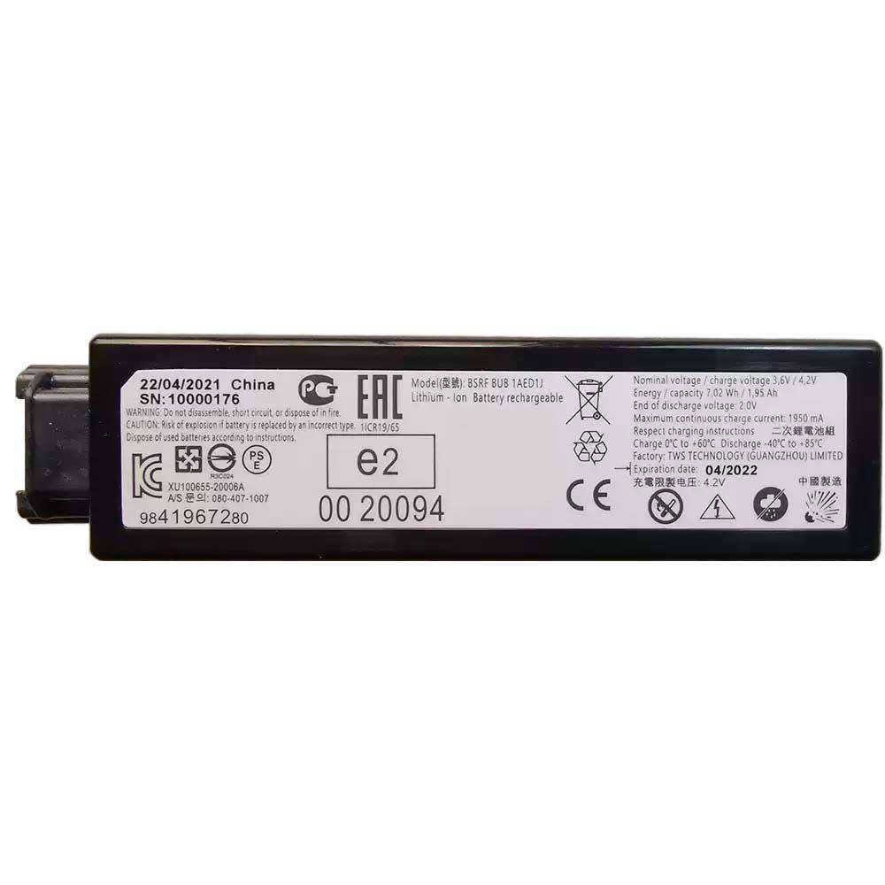 3.6V 1950mAh Volvo VGM TCAM BSRF BUB 1AED1J Replacement Battery
