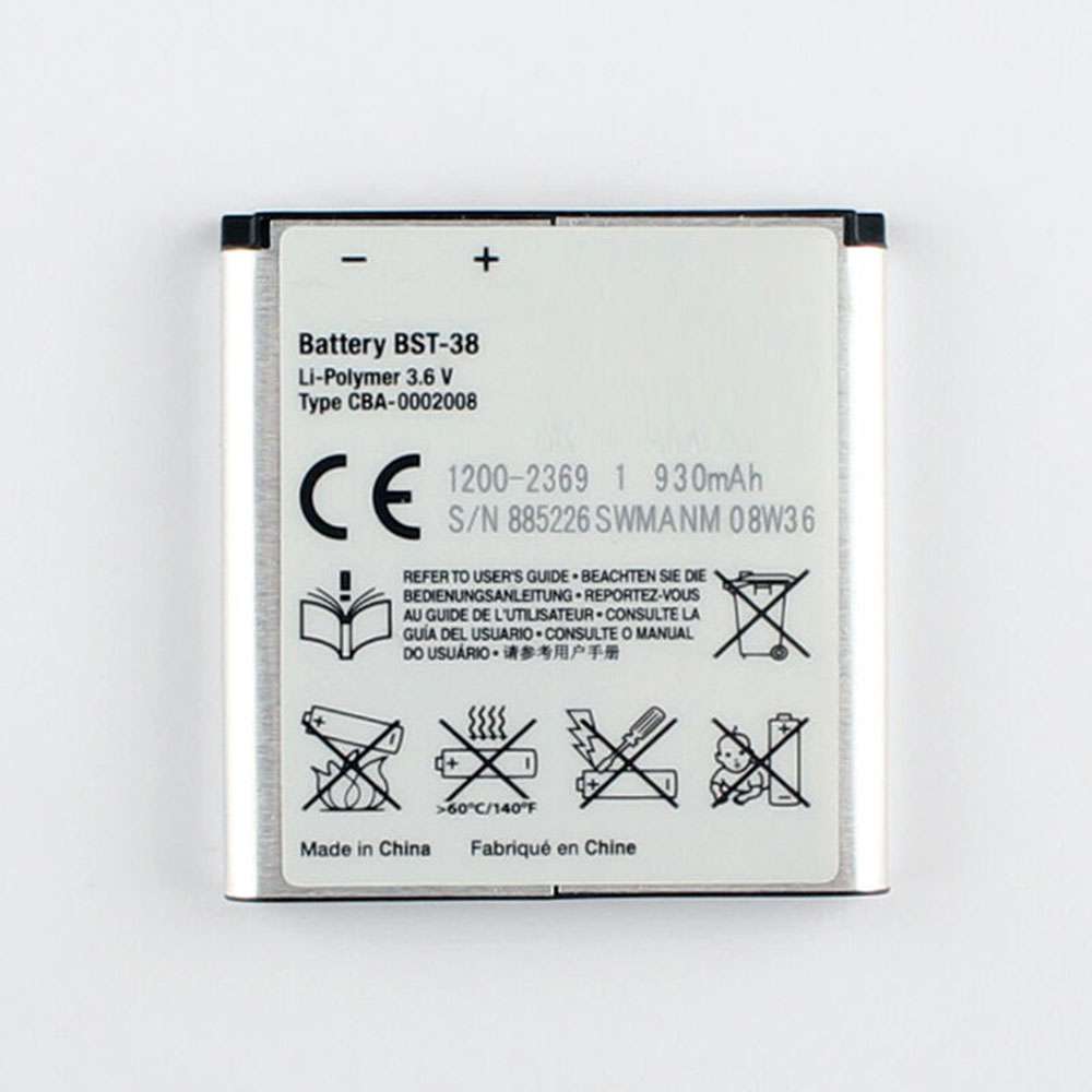 3.6V 930mAh Sony S500 W760 W902 S550 U20X10 mini C510 C902 Replacement Battery