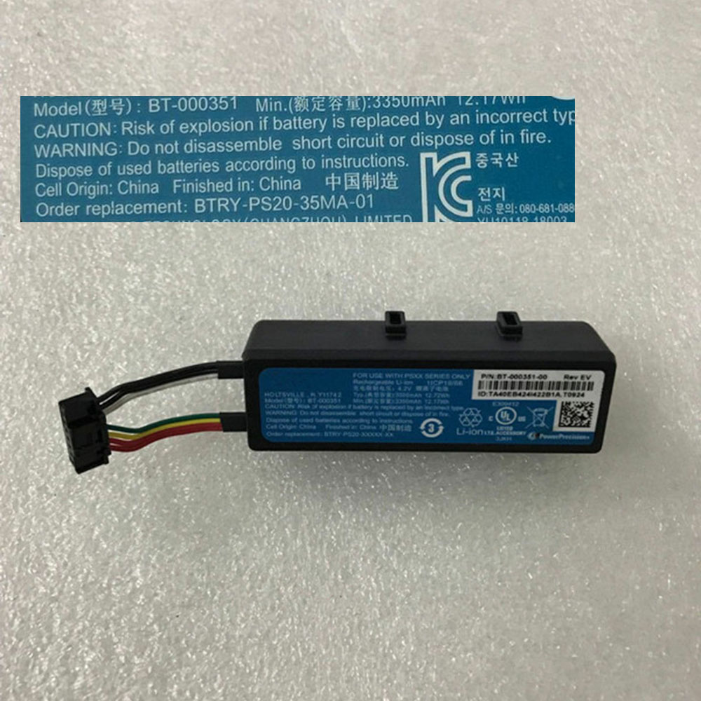 3.6V/3.635V/4.2V 3350mAh/12.06WH Zebra PS20J Replacement Battery