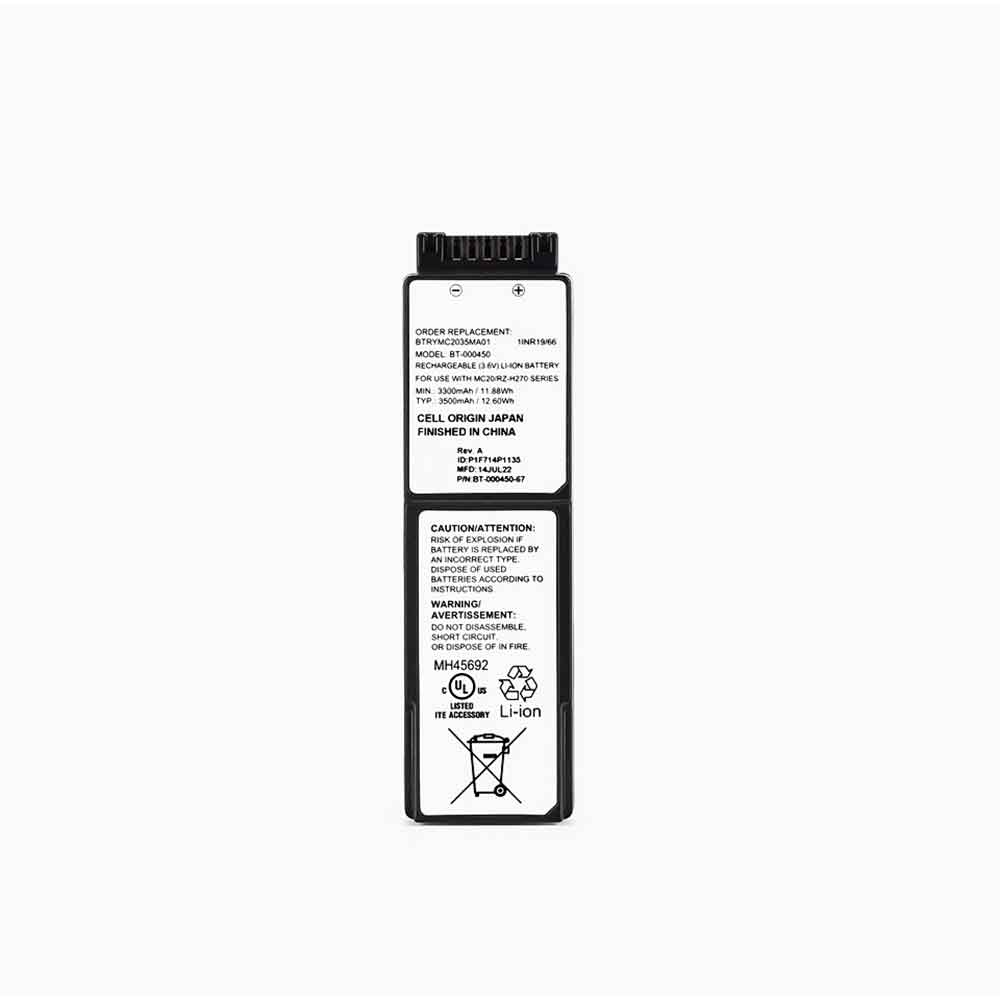 3.6V 3300mAh BT-000450 Barcode Scanners Battery for Zebra MC20 MC2200 MC220J RZ-H270