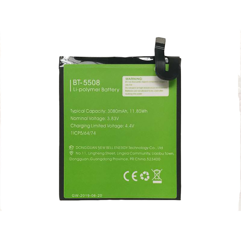 3.8V/4.4V 3080mAh/11.80WH BT-5508 Smartphone Battery for Leagoo T8S Mobile Phone