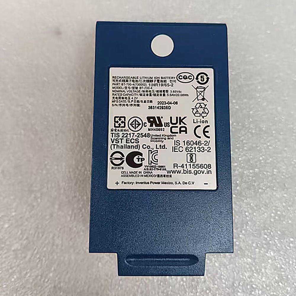 3.65V 5.5Ah BT-700-4 Barcode Scanners Battery for Honeywell BT-700-4