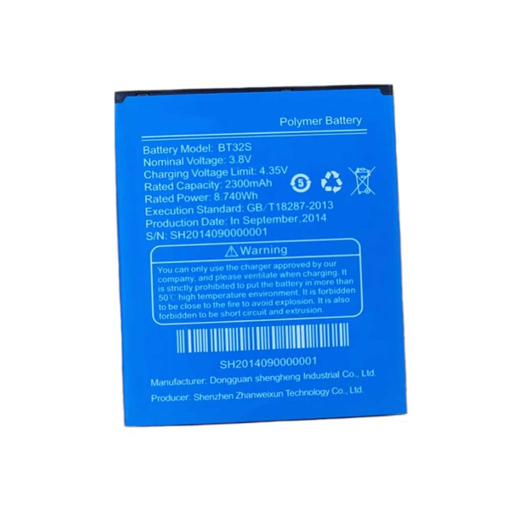 3.8V 2300mAh BT32S Smartphone Battery for ZOPO BT32S