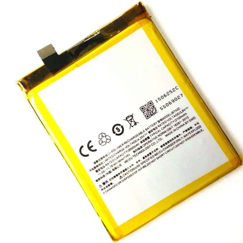 3.8V/4.35V 3100mAh/11.78Wh Meizu No Blue M2 Note 2 Replacement Battery