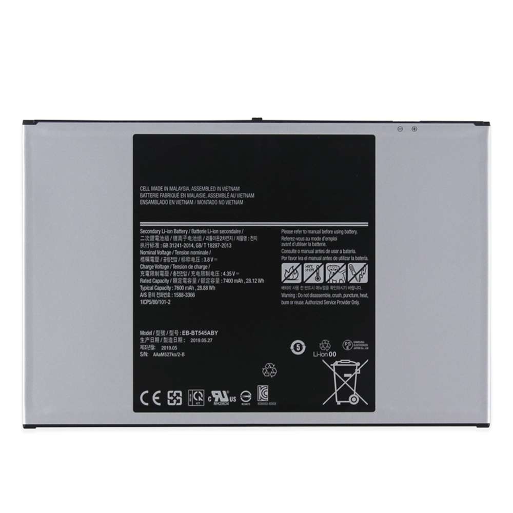 3.8V/4.35V 7400mAh/28.12WH Samsung EB-BT545ABY Replacement Battery