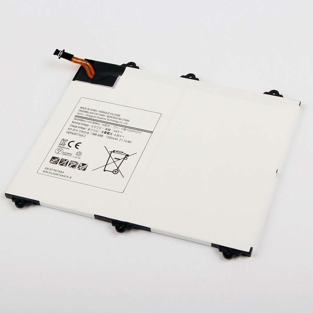 3.8V/4.35V 7300MAH/27.74Wh EB-BT567ABA Tablet Battery for Samsung Galaxy Tab SM-T560NU T567v 9.6"